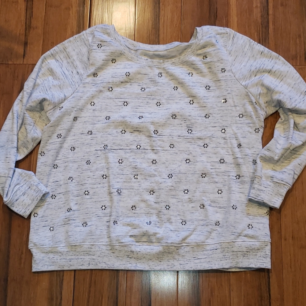 Studded grey sweatshirt